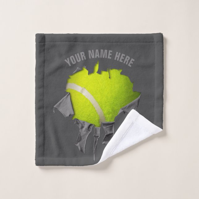 Torn Tennis Bath Towel Set (Wash Cloth)