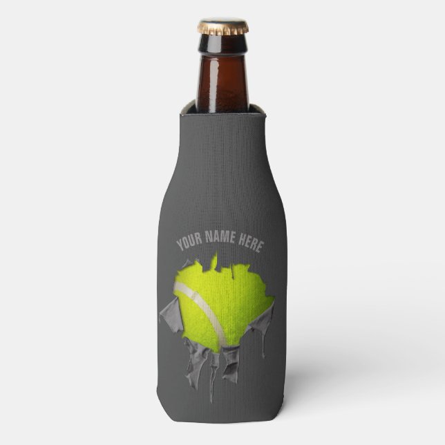 Torn Tennis Bottle Cooler (Bottle Front)
