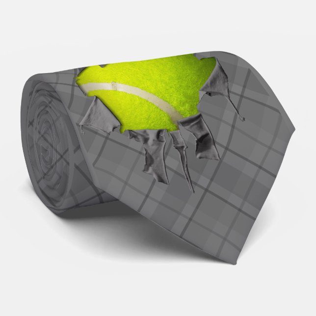 Torn Tennis Neck Tie (Rolled)