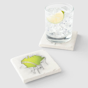 Torn Tennis Stone Coaster