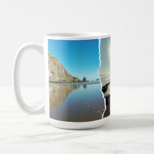 Torn Triptych Auckland West Coast View Coffee Mug