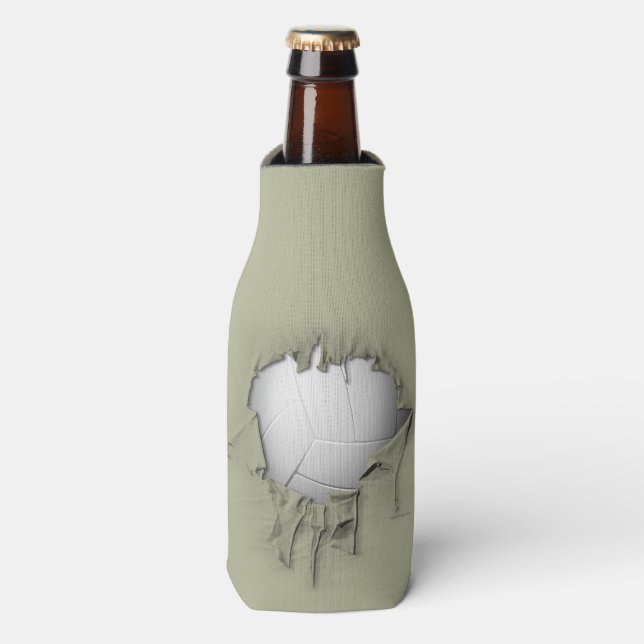 Torn Volleyball Bottle Cooler (Bottle Front)