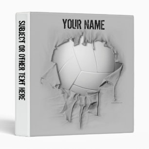 Torn Volleyball Personalized Avery Binder