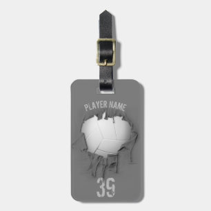 Torn Volleyball (personalized) Luggage Tag