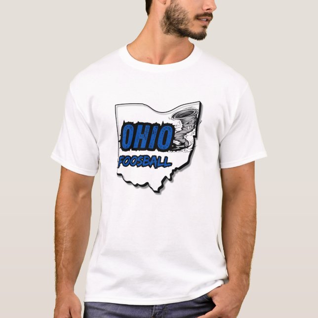 Tornade de football Ohio T-shirt - bleu foncé (Devant)