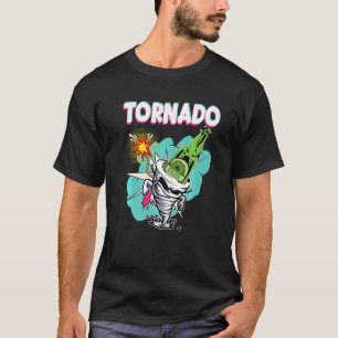 Tornado Beer Drinking Tornado Rotation Beer Funny  T-Shirt
