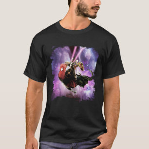 Tornado Cat Riding Chicken With Taco T-Shirt