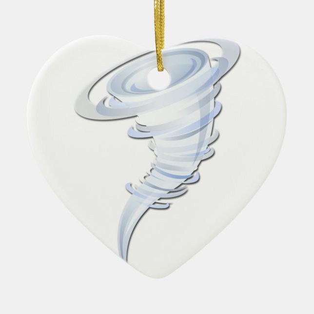 Tornado Ceramic Ornament (Front)