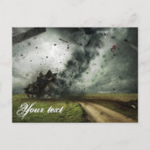 Tornado destroying house storm meteorology