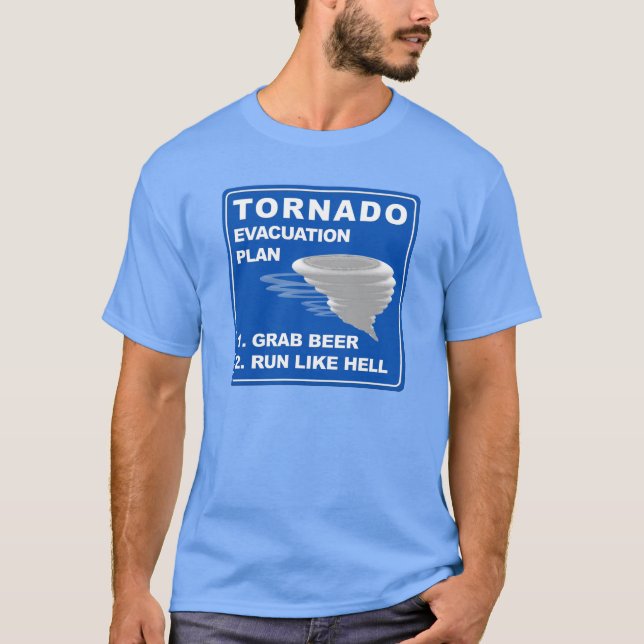 Tornado Evacuation Plan T-Shirt (Front)
