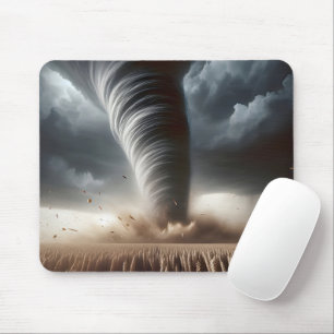 Tornado In a Midwest Wheat Field Mouse Pad