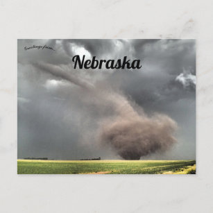 Tornado in Hildreth Franklin County Nebraska Postcard
