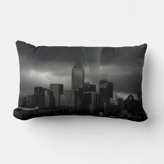 Tornado lumbar throw pillow. lumbar pillow (Front)