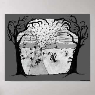 "Tornado of Crows" Poster (no text)