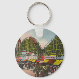 Tornado Roller Coaster - Coney Island NY /The Bobs Keychain