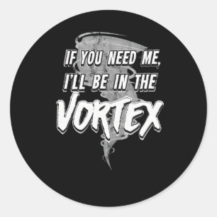 Tornado Season Storm Chaser Classic Round Sticker