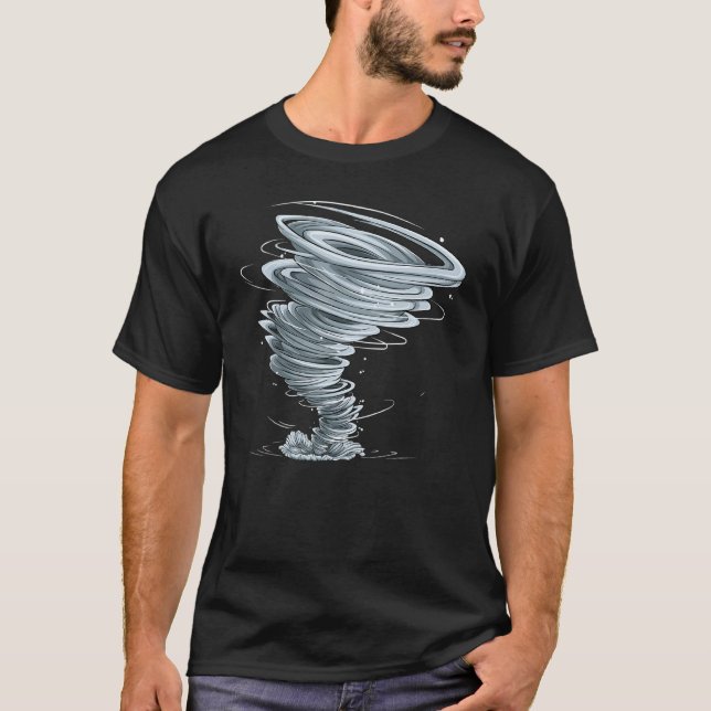 Tornado  Storm Chaser  Scary Weather Hurricane T-Shirt (Front)