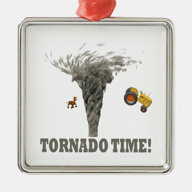 TORNADO TIME METAL ORNAMENT (Front)