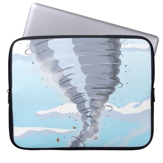 Tornado Twister Laptop Sleeve (Front)
