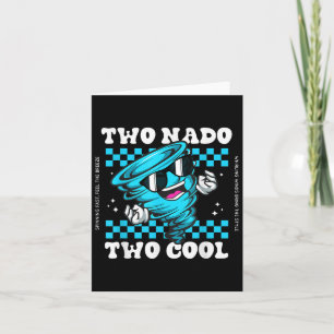 Tornado Two Year Old Boy Birthday Two-nado 2nd Bda Card