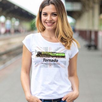 Tornado Vintage Steam Train English Locomotive T-Shirt