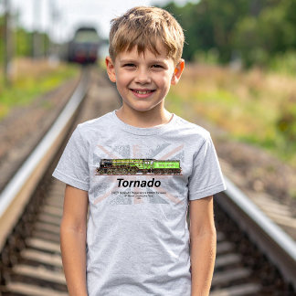 Tornado Vintage Steam Train English Locomotive T-Shirt