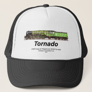 Tornado Vintage Steam Train English Locomotive  Trucker Hat