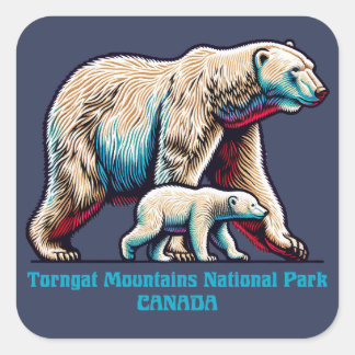 Torngat Mountains National Park Canada Square Sticker