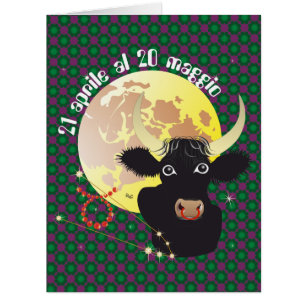 Toro 21 aprile al 20 maggio Biglietti d'auguri