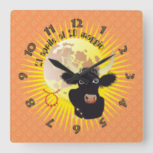 Toro 21 aprile al 20 maggio Orologio Square Wall Clock