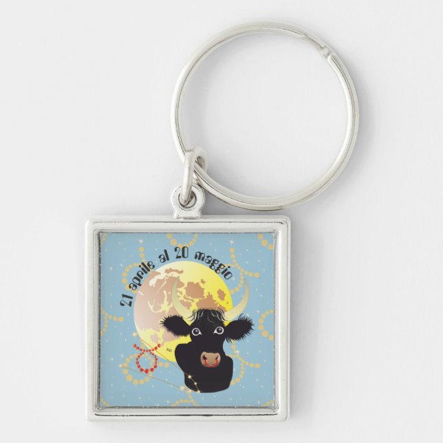 Toro 21 aprile al 20 maggio Portachiavi Keychain (Front)