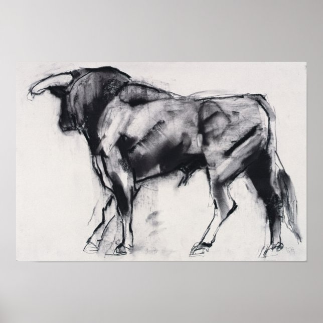 Toro Azul study Poster (Front)