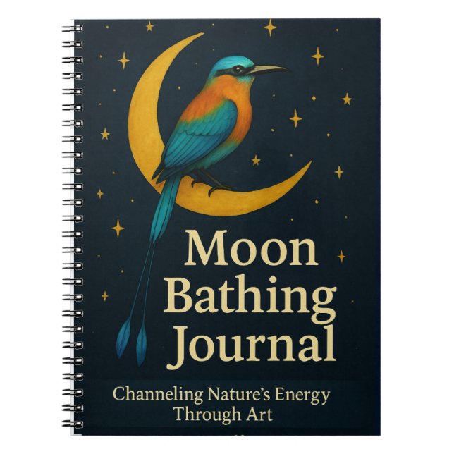  Torogoz Lunar Ritual Spiral Notebook  (Front)