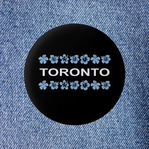 Toronto Aloha Bands Blue Dark Colour 2 Inch Round Button