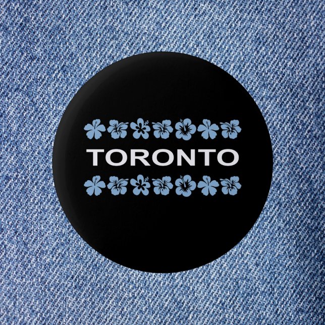 Toronto Aloha Bands Blue Dark Colour 2 Inch Round Button (Creator Uploaded)