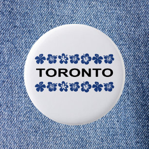 Toronto Aloha Bands Blue Light-Colour 2 Inch Round Button