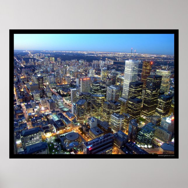 Toronto at Dusk Poster (Front)