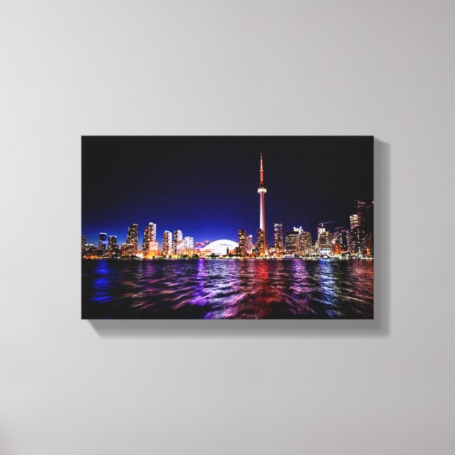 Toronto at Night Canvas Print (Front)
