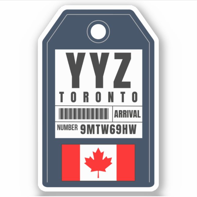 Toronto Boarding Pass - Canada YYZ (Front)
