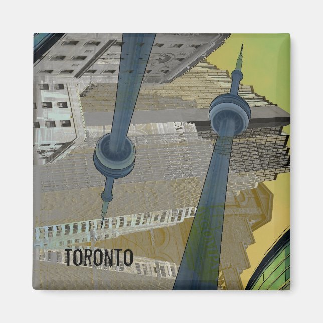 Toronto buildings with CN tower magnet (Front)