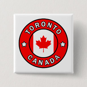 Toronto Canada 2 Inch Square Button