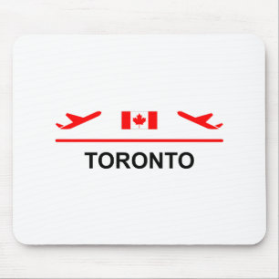 Toronto Canada Airport Plane Light-Colour Mouse Pad