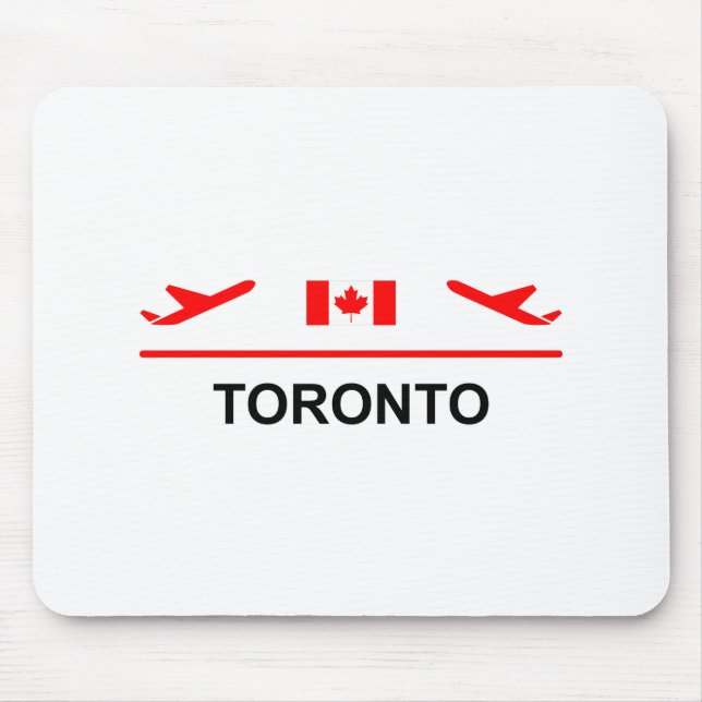 Toronto Canada Airport Plane Light-Colour Mouse Pad (Front)