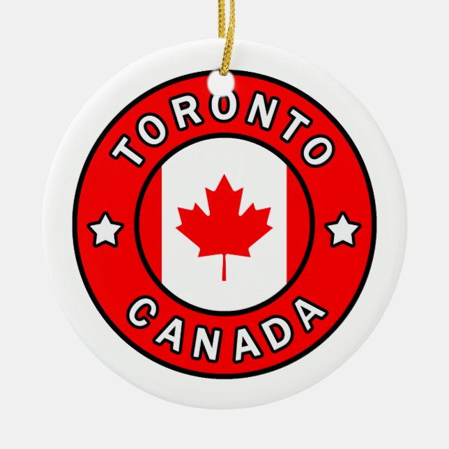 Toronto Canada Ceramic Ornament (Front)
