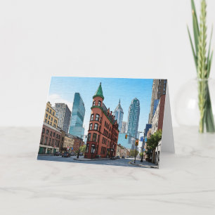 Toronto Canada Gooderham Building Watercolor Card