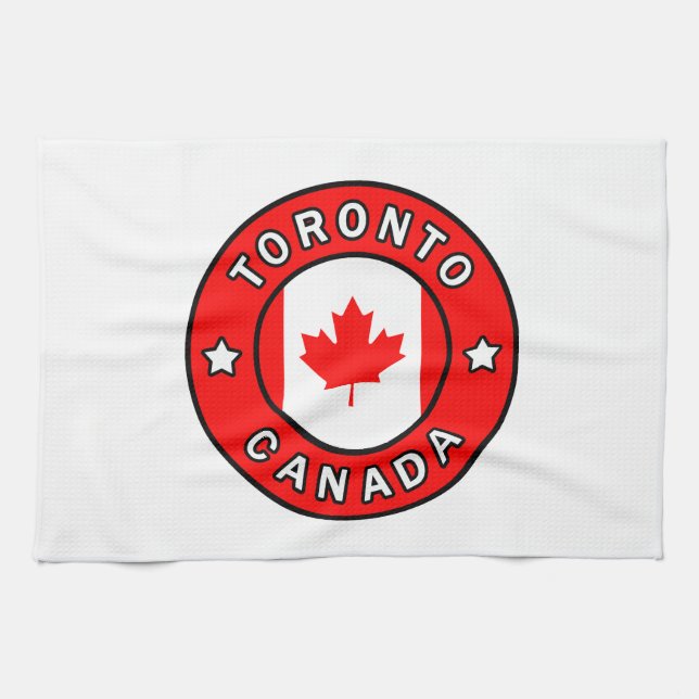 Toronto Canada Kitchen Towel (Horizontal)
