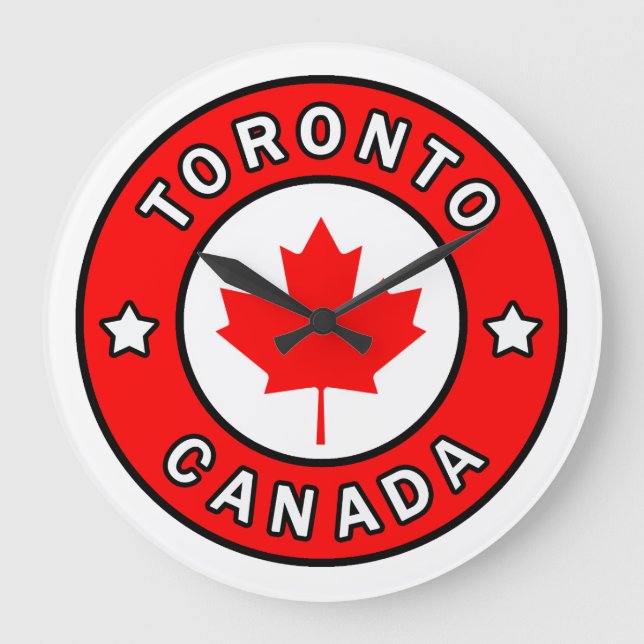 Toronto Canada Large Clock (Front)