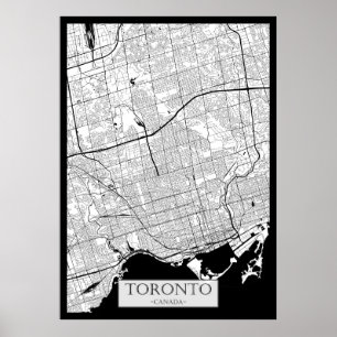 Toronto Canada Map Poster