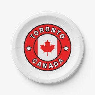 Toronto Canada Paper Plate