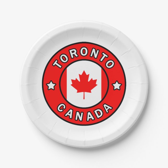 Toronto Canada Paper Plate (Front)